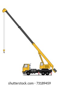 Crane Truck Vector