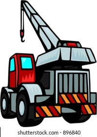 Crane truck.Vector illustration