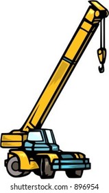 Crane truck.Vector illustration