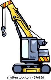 Crane truck.Vector illustration