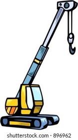 Crane truck.Vector illustration