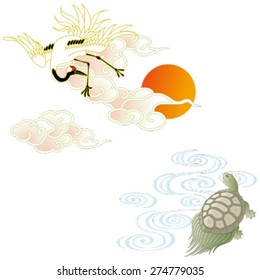 鶴 亀 の画像 写真素材 ベクター画像 Shutterstock