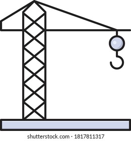 Kranvektorflachsymbol 