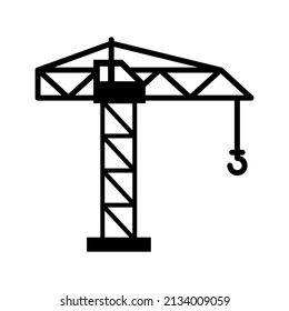 Crane vector flat style icon