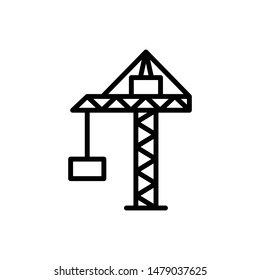 Crane Vector Graphics Outline Icon