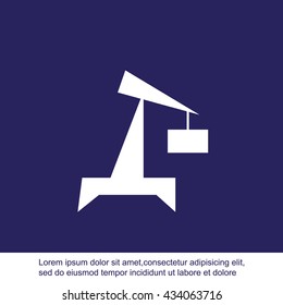 Crane vector icon
