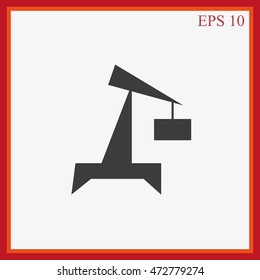 Crane vector icon