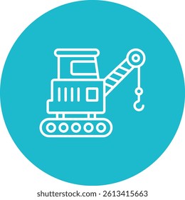 Crane vector icon. Can be used for printing, mobile and web applications.