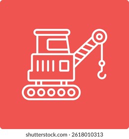 Crane vector icon. Can be used for printing, mobile and web applications.