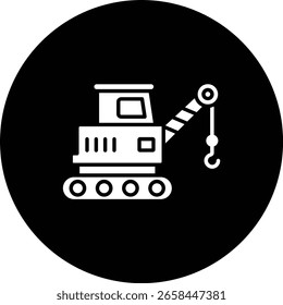 Ícone do vetor de grua. Pode ser usado para impressão, aplicativos móveis e da Web.