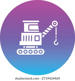 Crane vector icon. Can be used for printing, mobile and web applications.