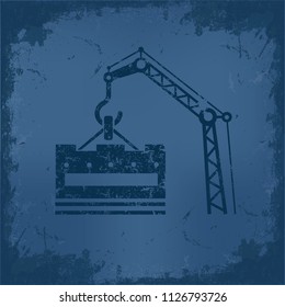 Crane vector icon design