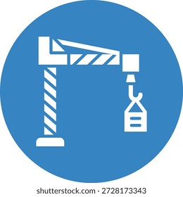 Ilustração do design do ícone do vetor da grua
