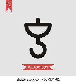 Crane vector icon, illustration symbol