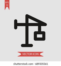 Crane vector icon, illustration symbol