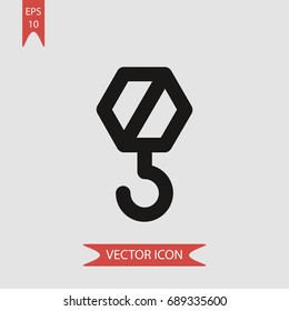 Crane vector icon, illustration symbol
