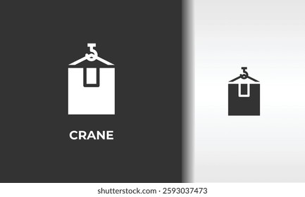 Crane Vector, Icon Or Logo Sign Isolated Symbol Illustration