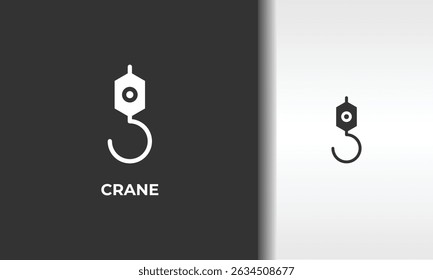 Ilustração De Símbolo Isolado De Vetor De Guindaste, Ícone Ou Sinal De Logotipo