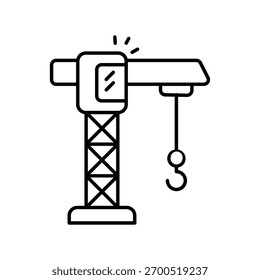Crane Vector icon stock illustration