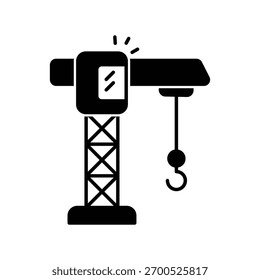 Crane Vector icon stock illustration