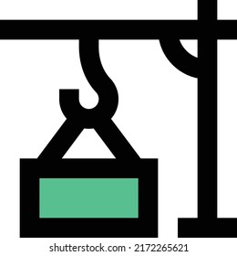 Crane Vector illustration on a transparent background.Premium quality symmbols.Stroke vector icon for concept and graphic design.