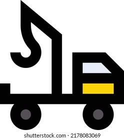 Crane Vector illustration on a transparent background.Premium quality symmbols.Stroke vector icon for concept and graphic design.