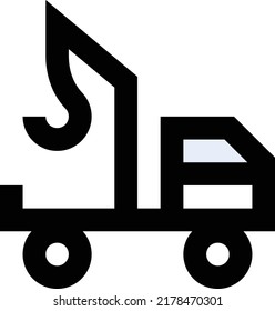 Crane Vector illustration on a transparent background.Premium quality symmbols.Stroke vector icon for concept and graphic design.
