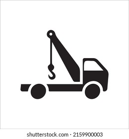 crane, wrecker icon design vector