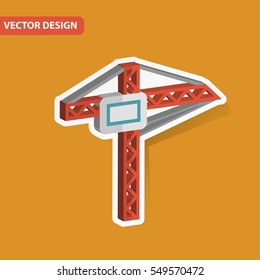 Crane,Industry design on clean background,clean vector
