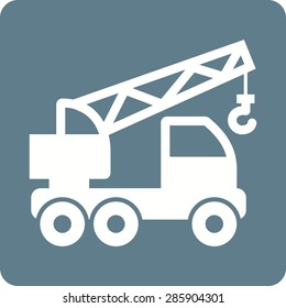 Cranes, lifting, machinery icon vector image. Can also be used for construction, interiors and building. Suitable for use on web apps, mobile apps and print media.