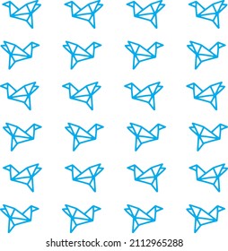 Cranes. Origami. Pattern with Cranes

