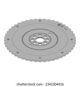 Crankshaft drive icon. Isometric of crankshaft drive vector icon for web design isolated on white background