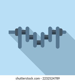 Crankshaft icon flat vector. Car piston. Motor machine