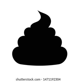 Crap icon. Pile of poo icon vector