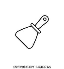 craper icon vector line style. tool icon outline. isolated on white background