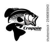 CRAPPIE FISH VECTOR FOR FISHING HUNTING LOGO COMPANY