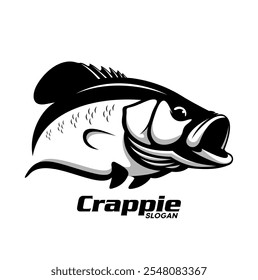 CRAPPIE FISH VEKTOR FÜR FISHING HUNTING LOGO COMPANY