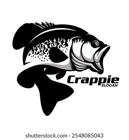 CRAPPIE FISH VEKTOR FÜR FISHING HUNTING LOGO COMPANY