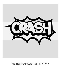 Signo de acción de choque, signo de vector de choque, clipart de acción, caricatura, efecto, signo de acción divertida, 