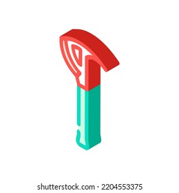 crash axe tool isometric icon vector. crash axe tool sign. isolated symbol illustration
