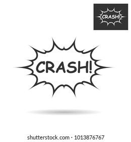CRASH! - cartoon speech bubble