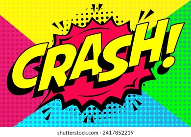 CRASH Comic Text con Sunburst