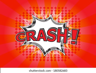 Crash! - Commic Speech Bubbel, Cartoon 
