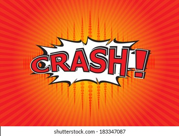 Crash! - Commic Speech Bubbel, Cartoon 