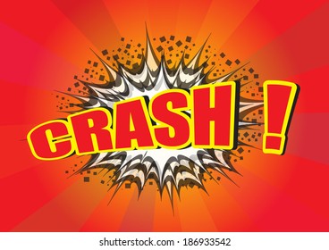 Crash! - Commic Speech Bubbel, Cartoon 