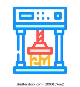 Crash-Test-Farbsymbol-Vektorgrafik. Crash-Testzeichen einzelne Symbolillustration