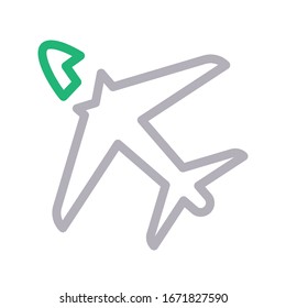 crash vector color line icon 