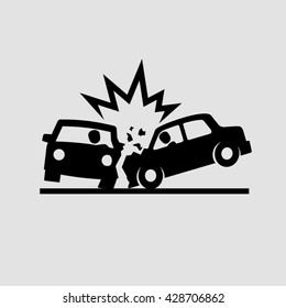 Crashed Cars vector  - Shutterstock ID 428706862