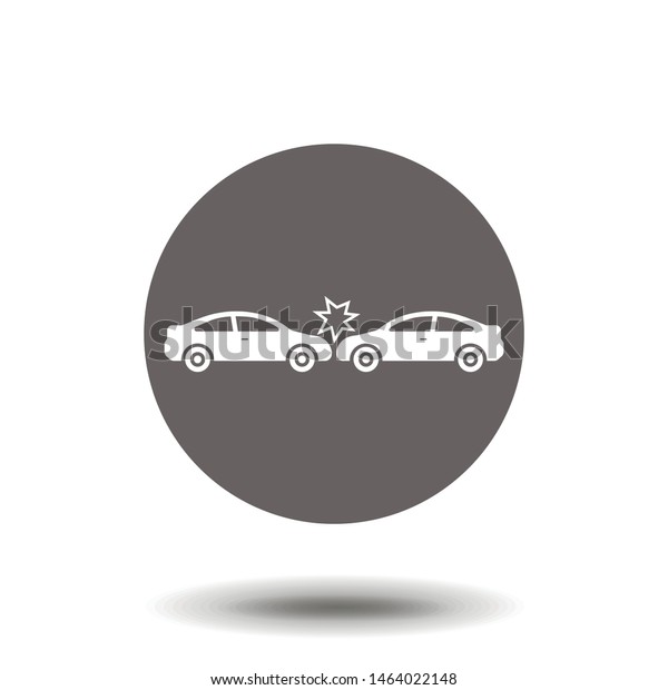 Crashed\
Cars vector icon. Trendy car crush logo concept. Simple vector\
illustration for graphic and web design. EPS\
10