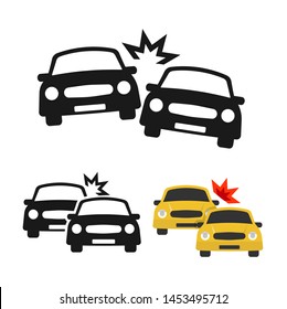 Crashed Cars vector vector illustration